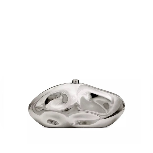 cult gaia Handbags - Cult Gaia Caldera Metallic Clutch Bag